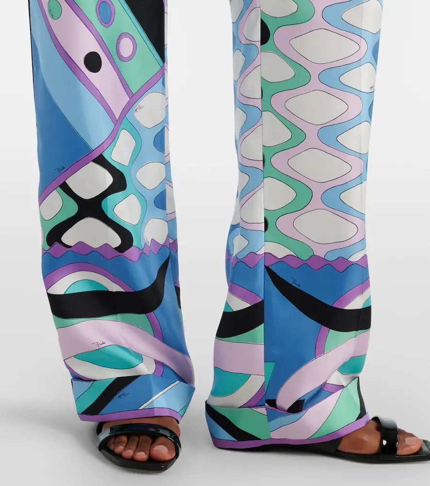 PUCCI Vivara mid-rise silk wide-leg pants | Thumbnail 3 PUCCI Vivara mid-rise silk wide-leg pants | Thumbnail 3