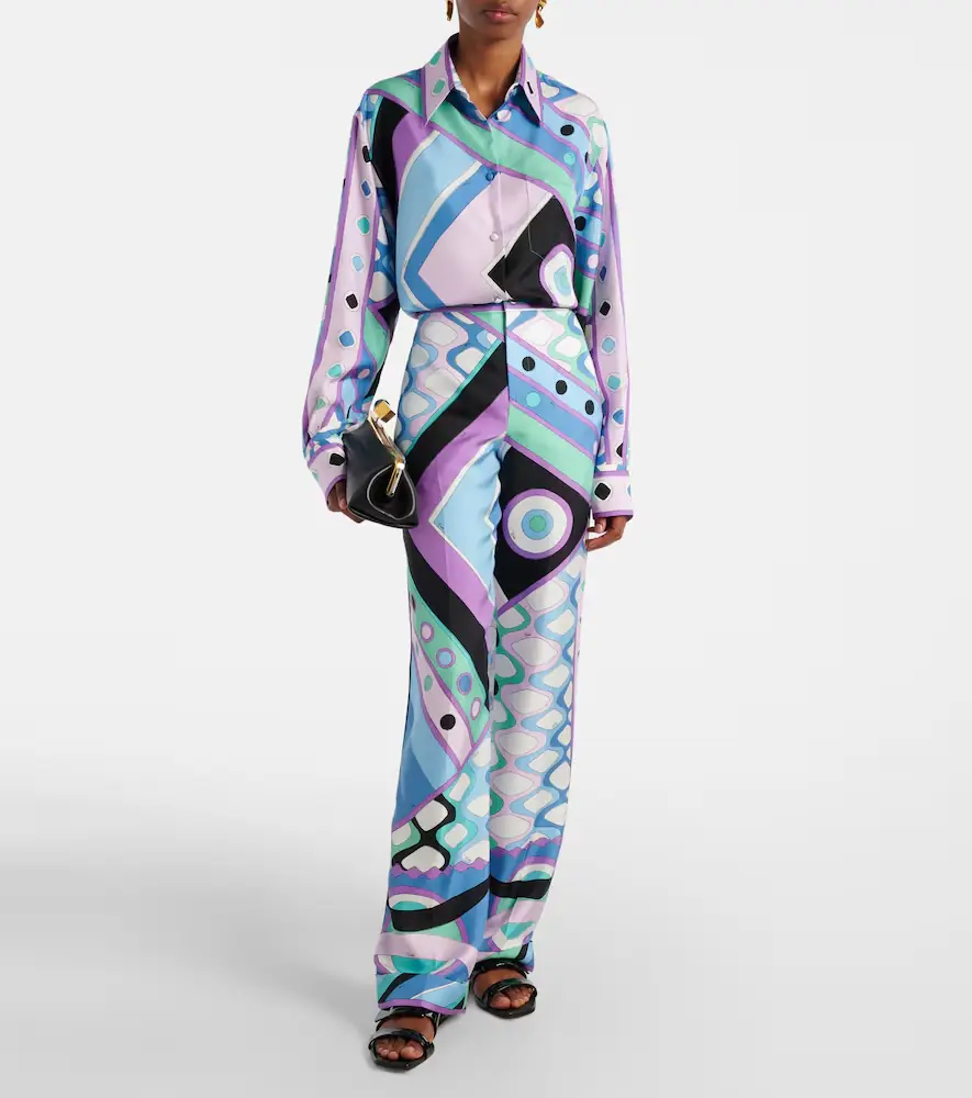 PUCCI Vivara silk twill shirt | Thumbnail 2 PUCCI Vivara silk twill shirt | Thumbnail 2