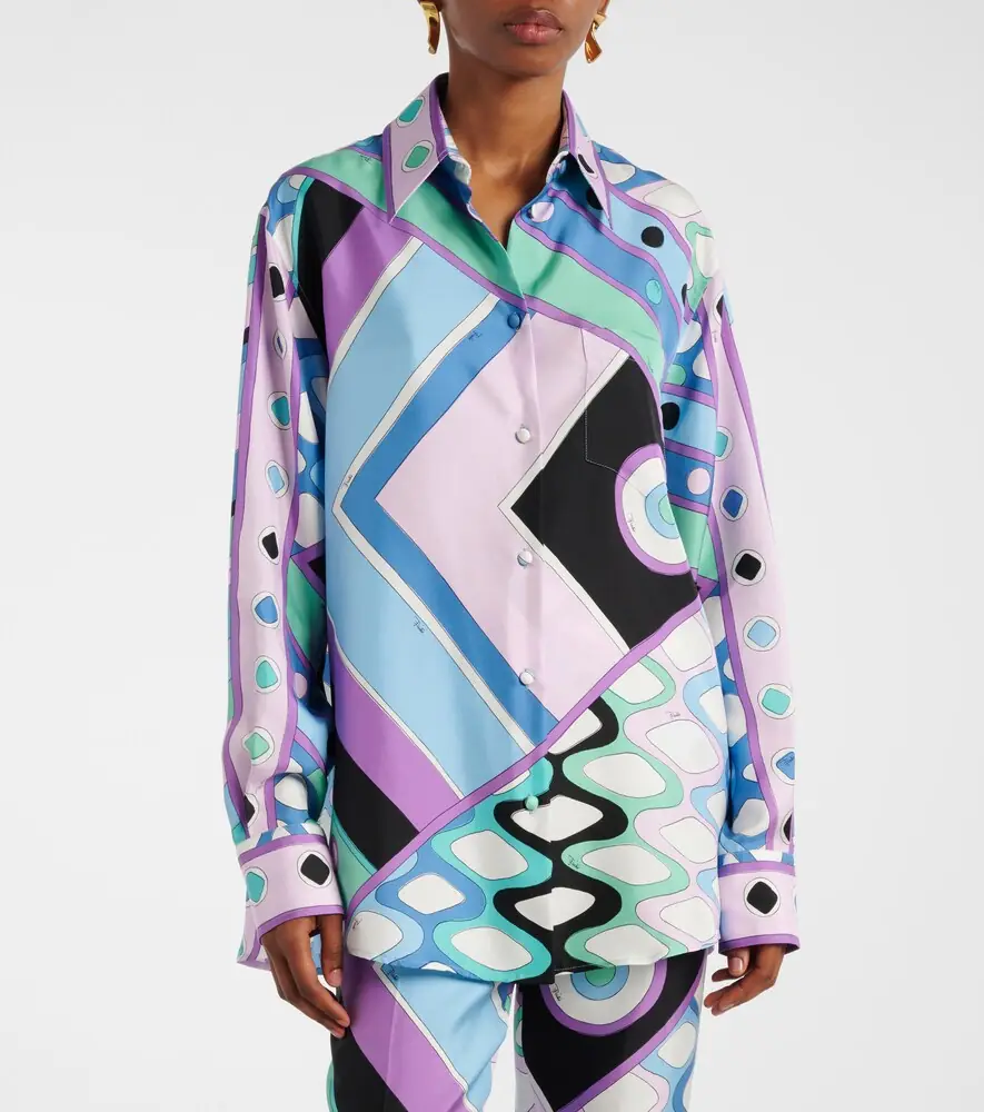 PUCCI Vivara silk twill shirt | Thumbnail 6 PUCCI Vivara silk twill shirt | Thumbnail 6