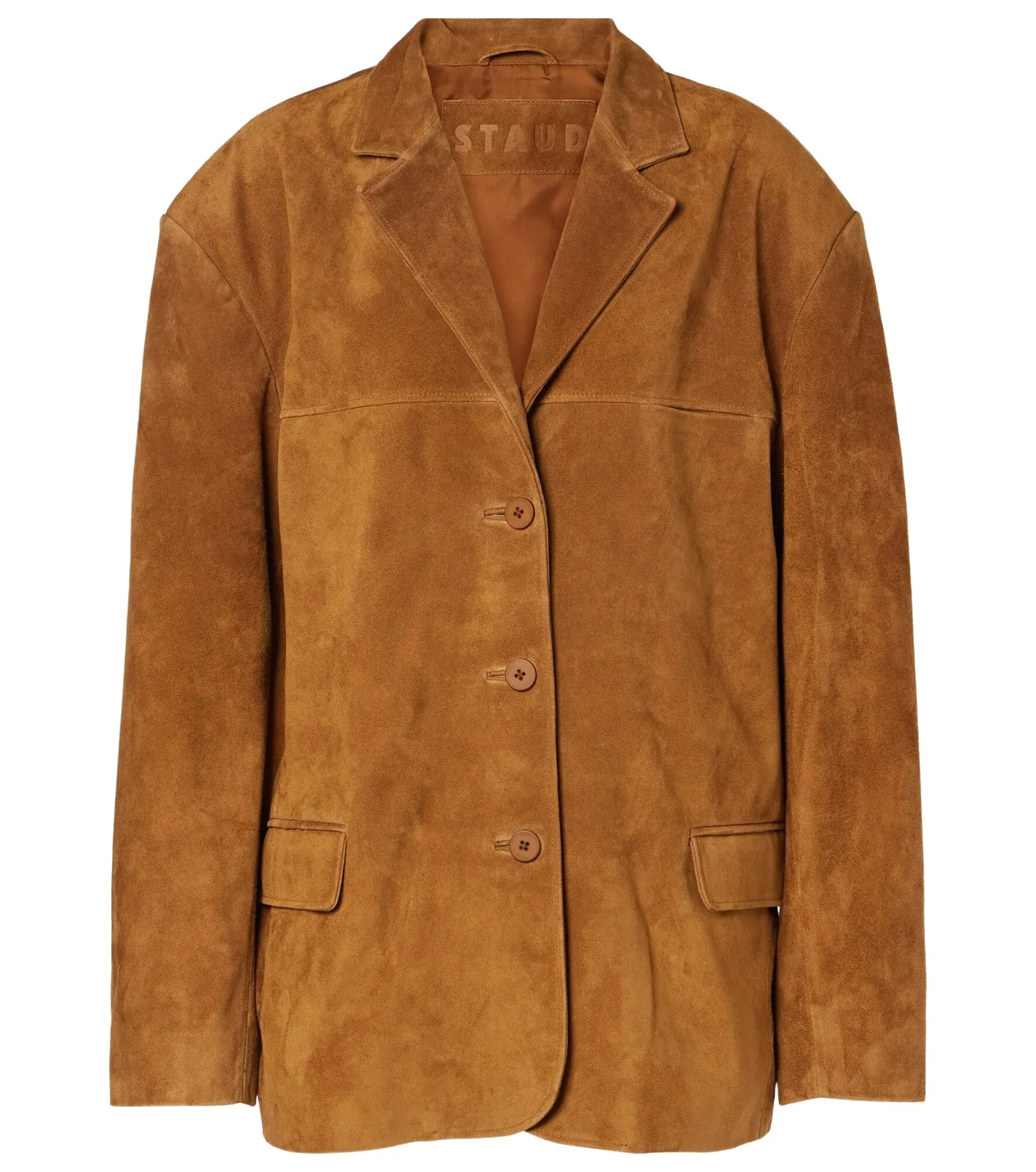 Corrine single-breasted suede jacket