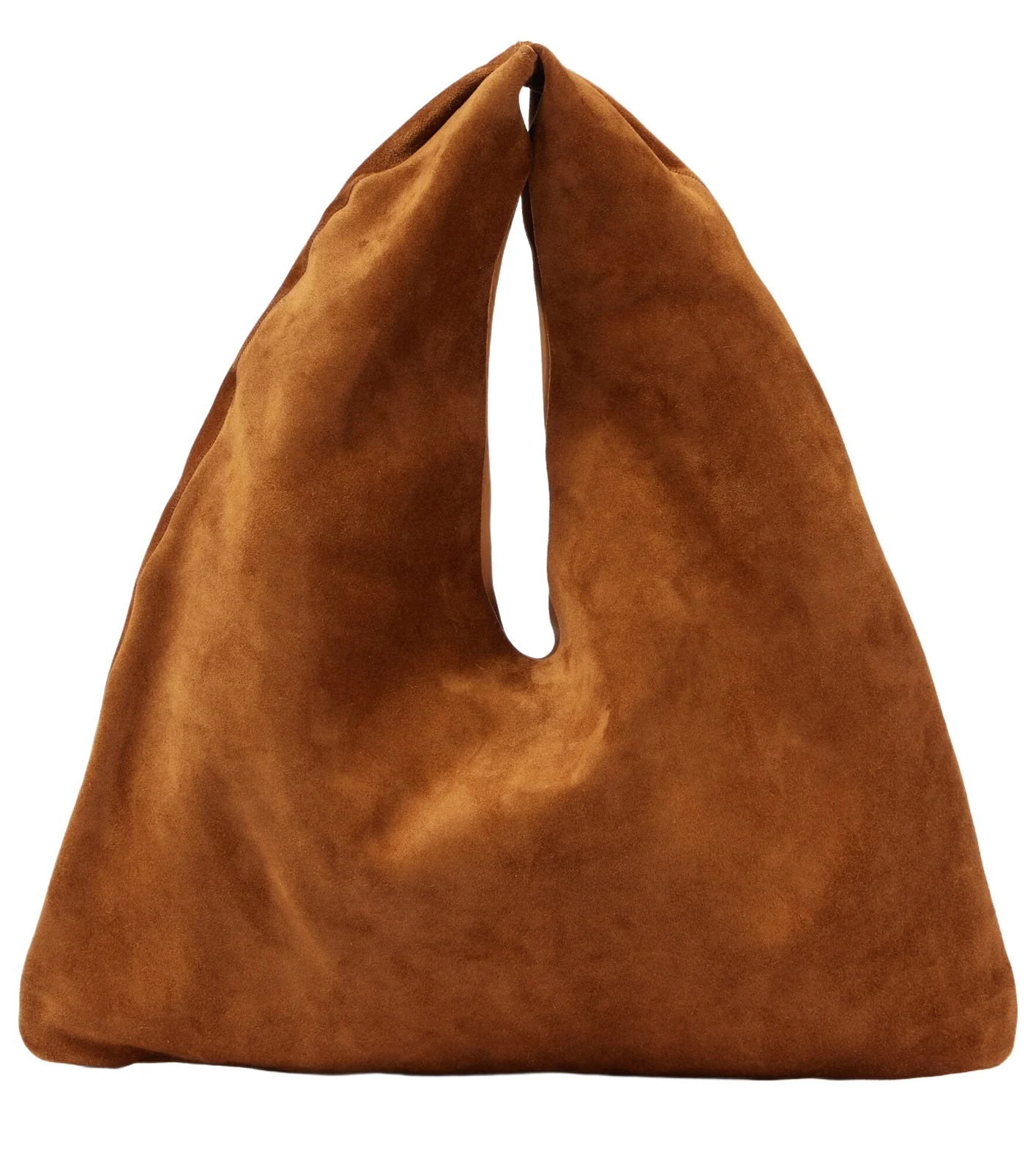 Bindle Small suede top-handle bag