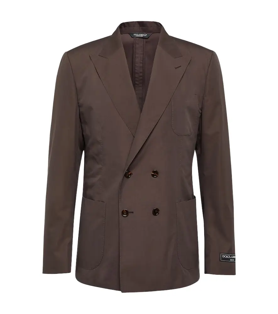 Dolce & Gabbana Cotton and silk poplin blazer