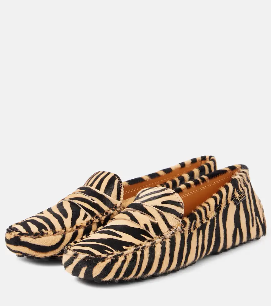 Tod's Gommino calf hair driving shoes | Thumbnail 3 Tod's Gommino calf hair driving shoes | Thumbnail 3
