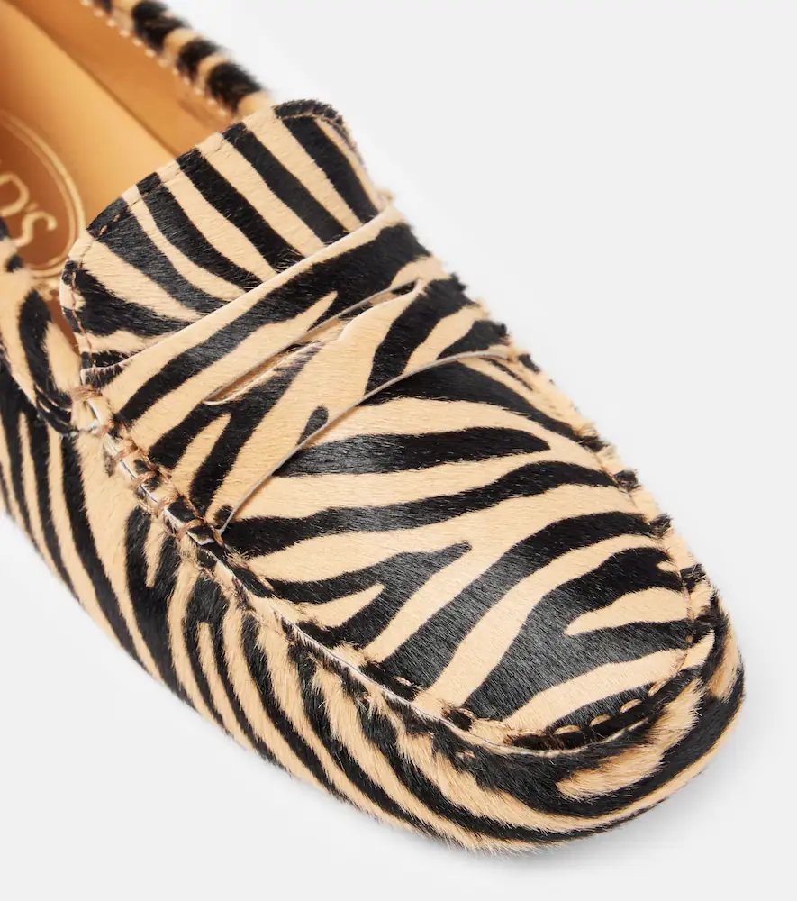 Tod's Gommino calf hair driving shoes | Thumbnail 4 Tod's Gommino calf hair driving shoes | Thumbnail 4