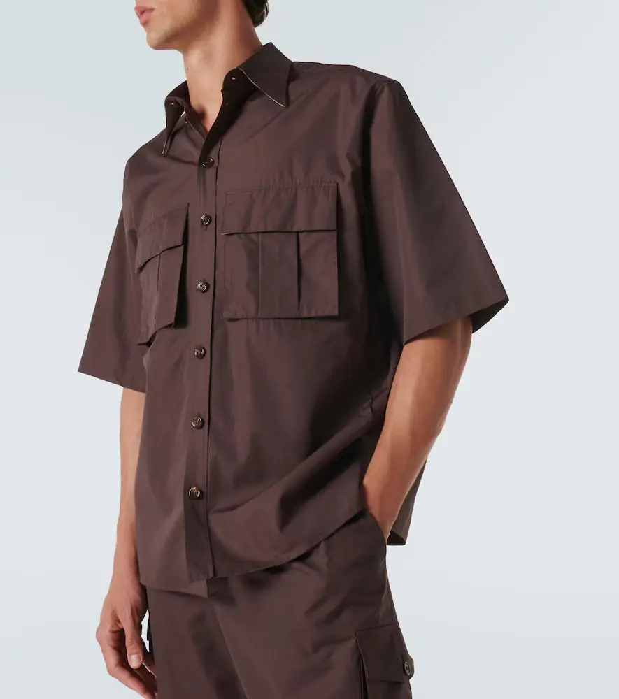 Dolce & Gabbana Cotton and silk poplin shirt | Thumbnail 2