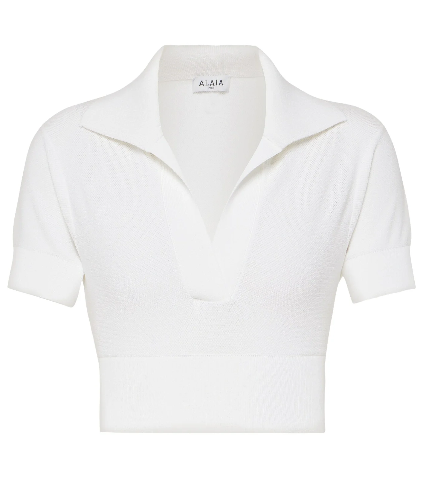 ALAÏA Cropped polo shirt