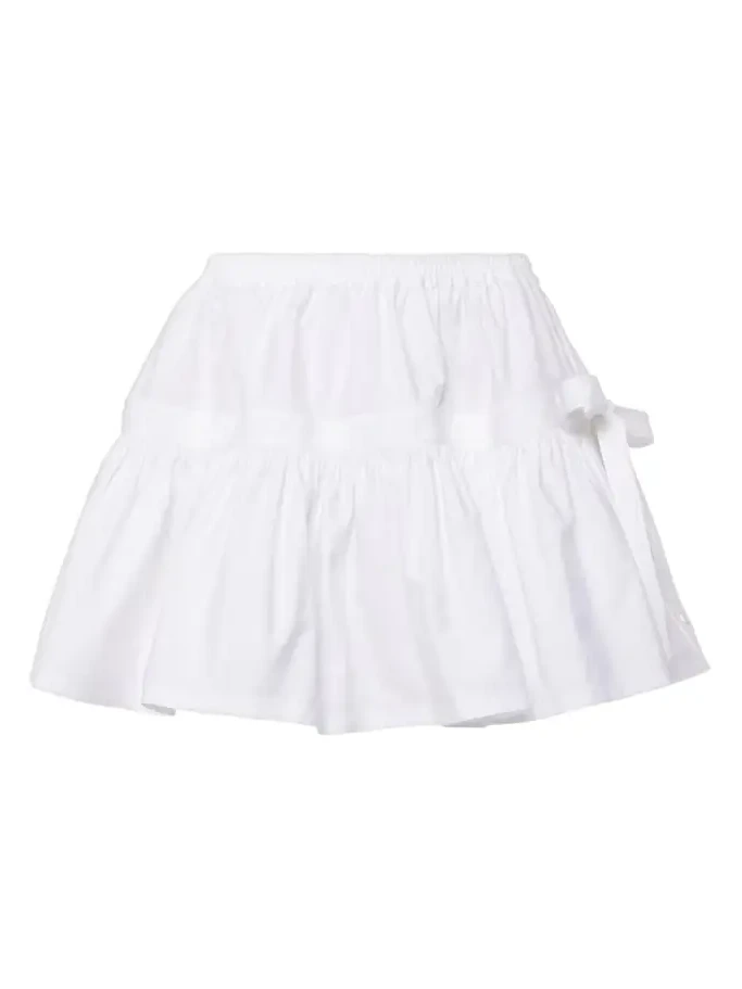 Alaïa Bow-detail ruffled miniskirt Alaïa Bow-detail ruffled miniskirt