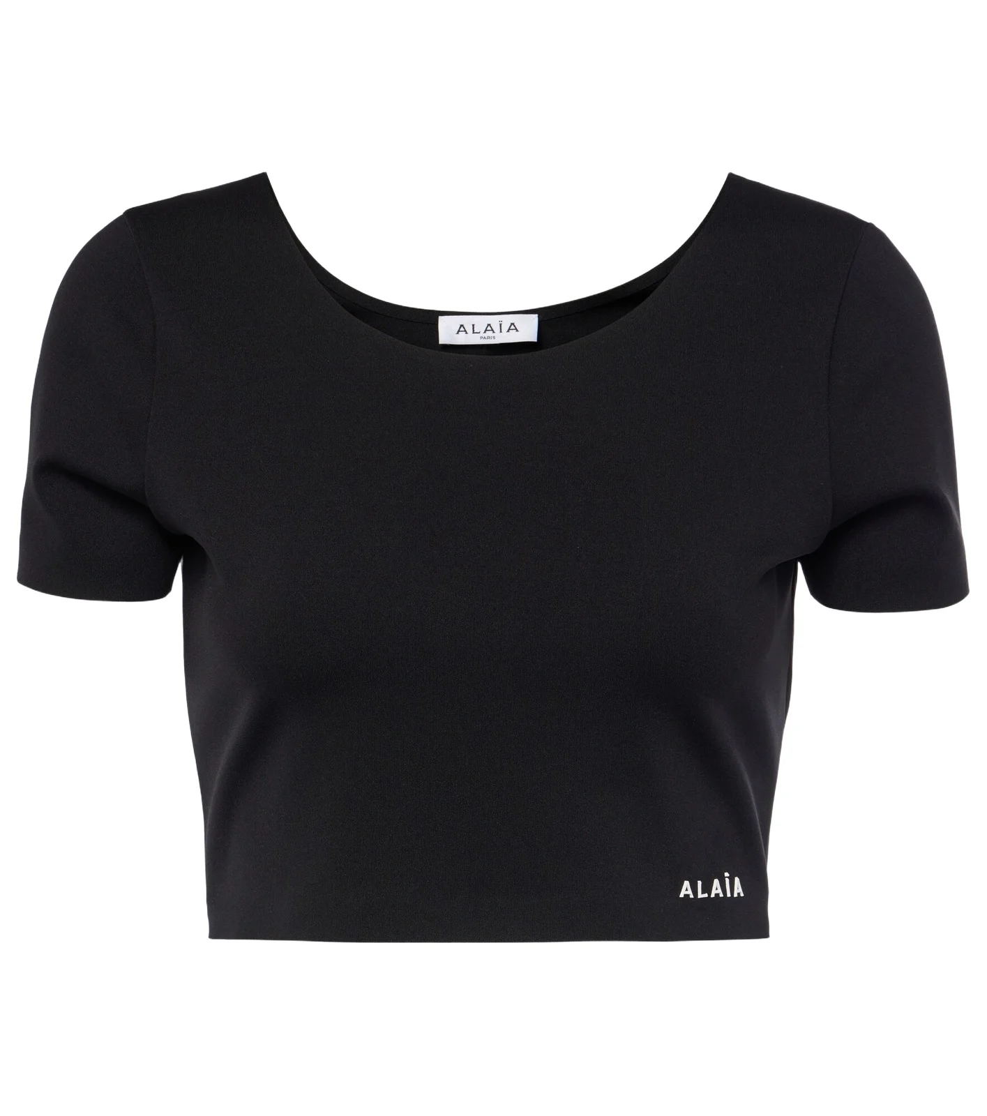 ALAÏA ALAÏA Logo crop top