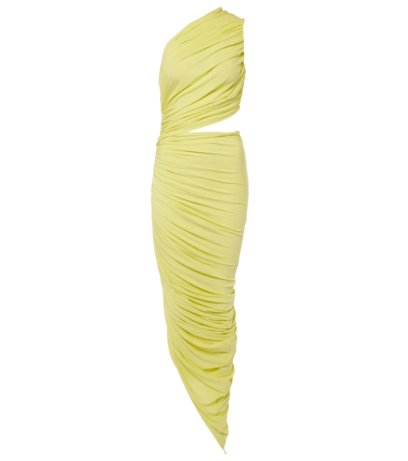 ALAÏA Ruched cutout jersey gown ALAÏA Ruched cutout jersey gown