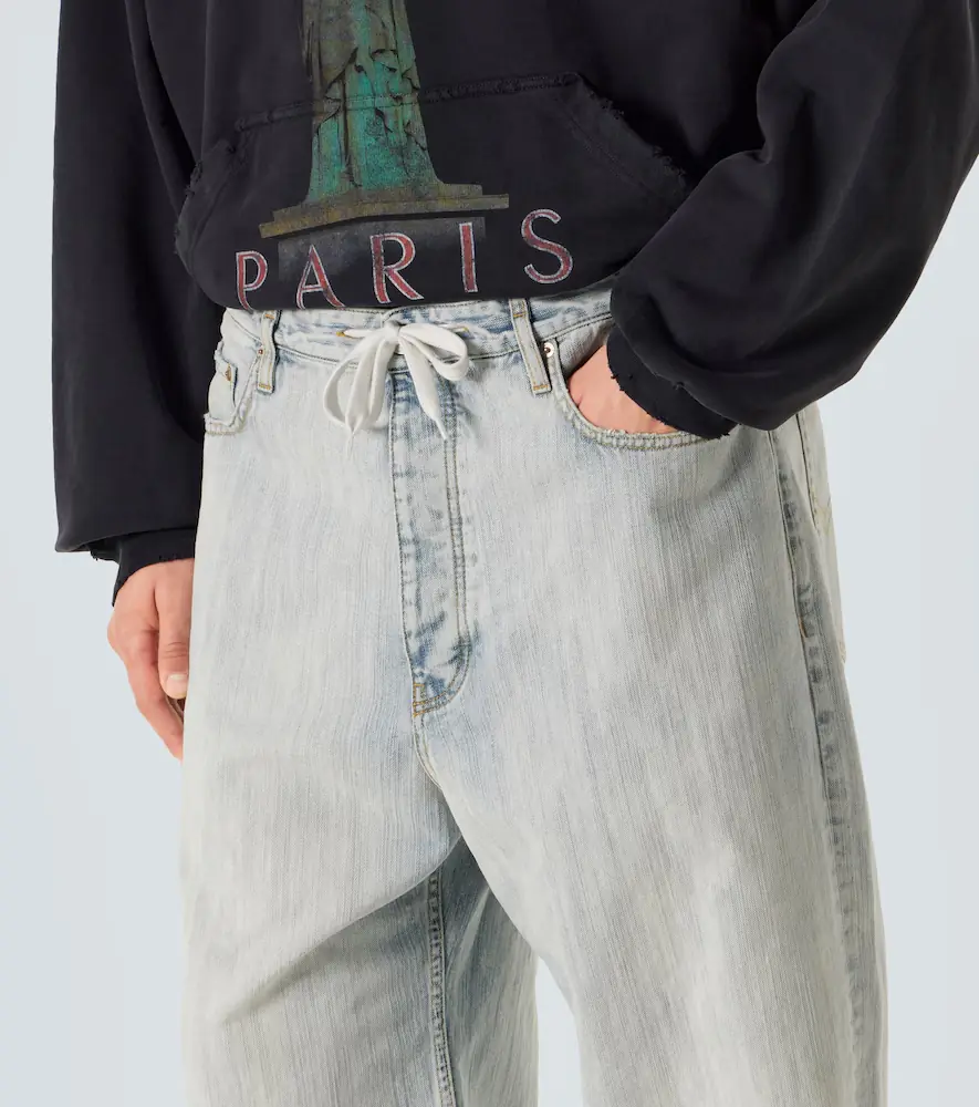 Balenciaga Mid-rise cotton twill wide-leg pants | Thumbnail 5 Balenciaga Mid-rise cotton twill wide-leg pants | Thumbnail 5
