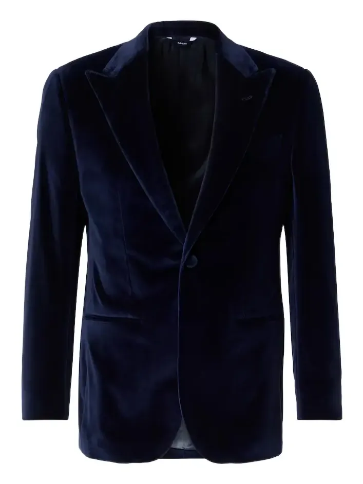 Thom Sweeney Cotton velvet tuxedo jacket