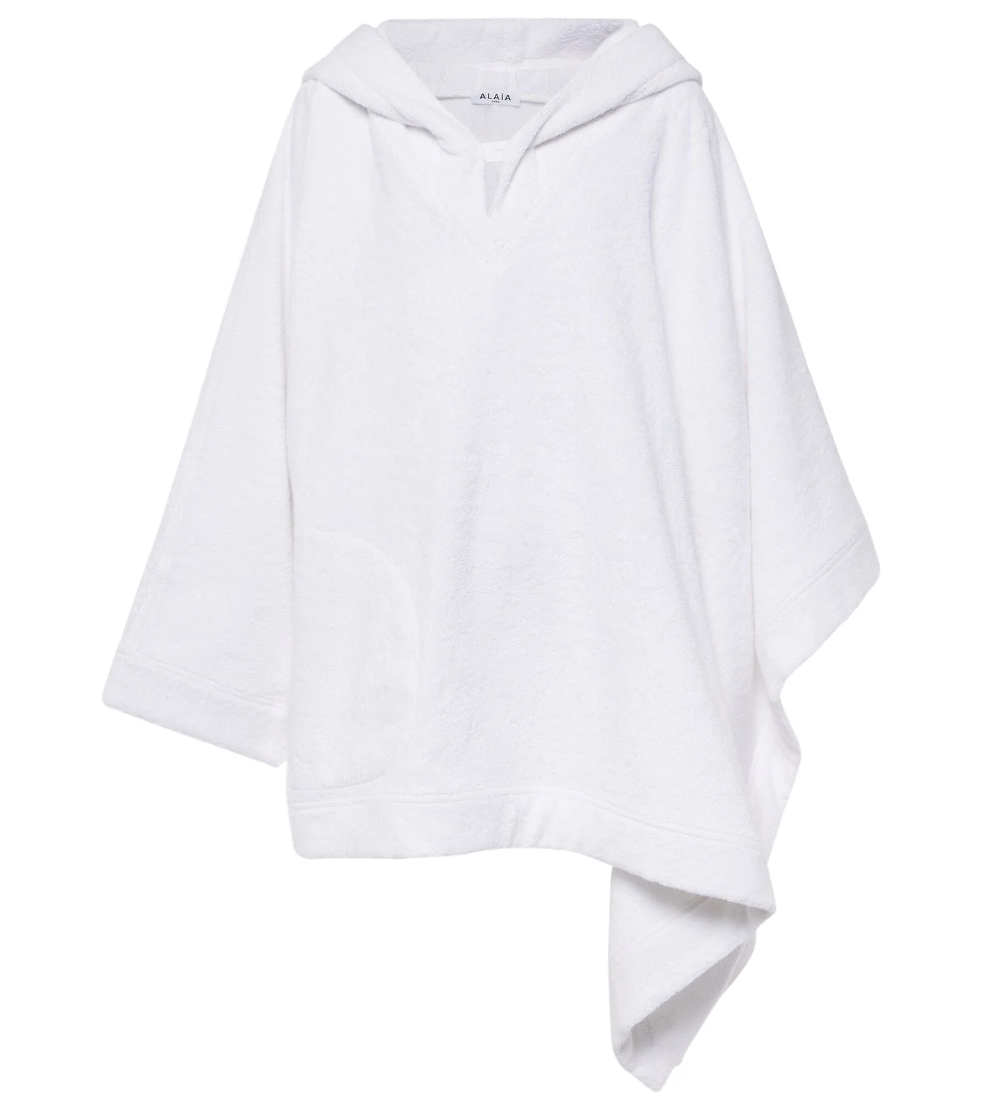 ALAÏA Cropped cotton terry hoodie ALAÏA Cropped cotton terry hoodie