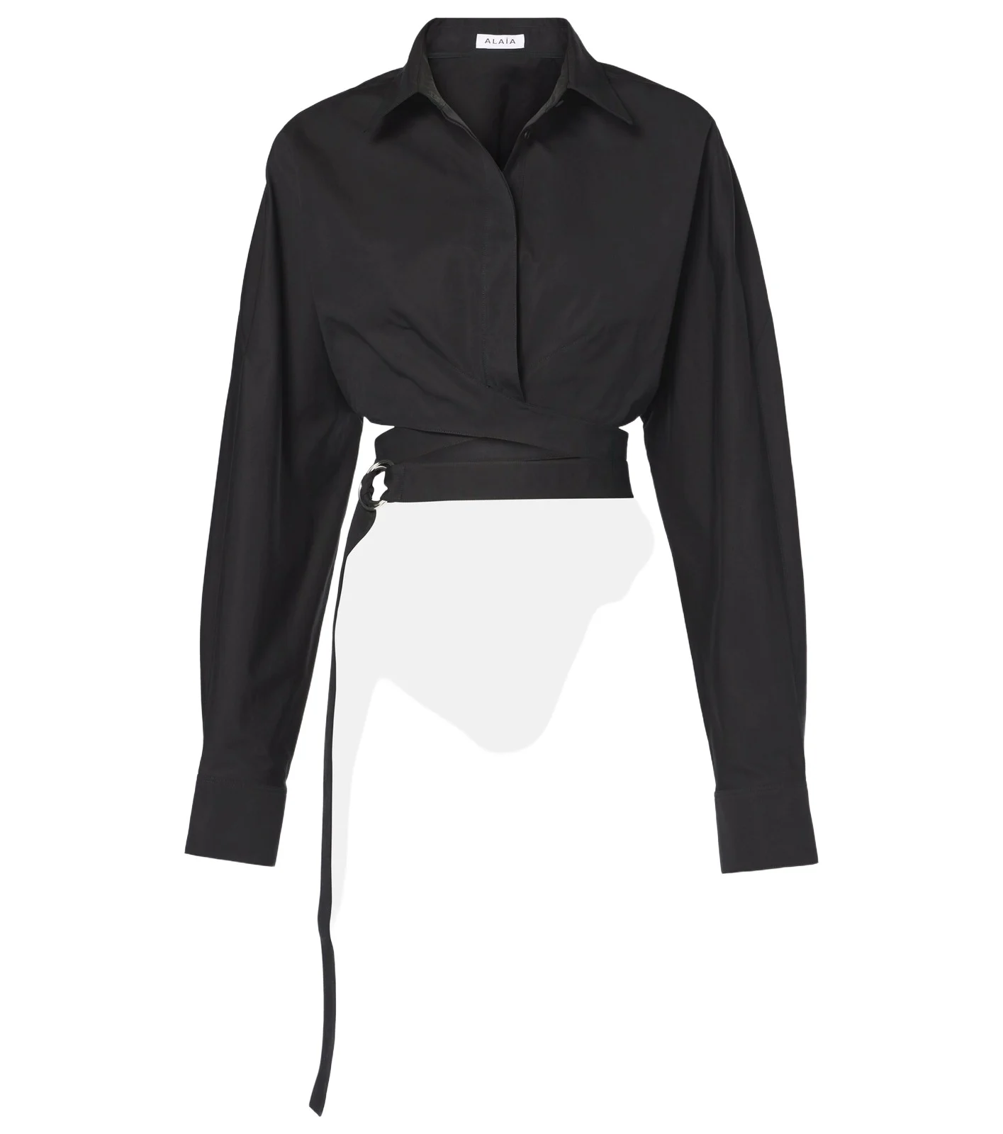 ALAÏA Cropped cotton poplin shirt ALAÏA Cropped cotton poplin shirt