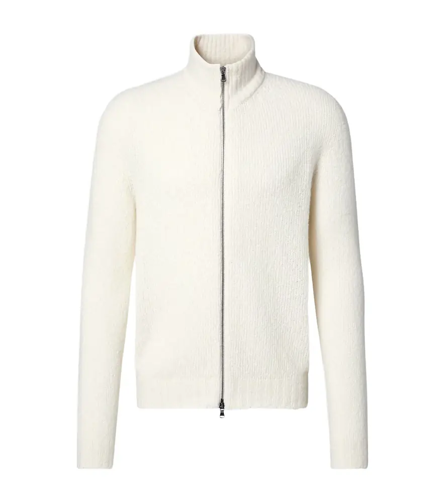 Thom Sweeney Wool and cashmere-blend zip-up sweater | Image 1 Thom Sweeney Wool and cashmere-blend zip-up sweater | Image 1