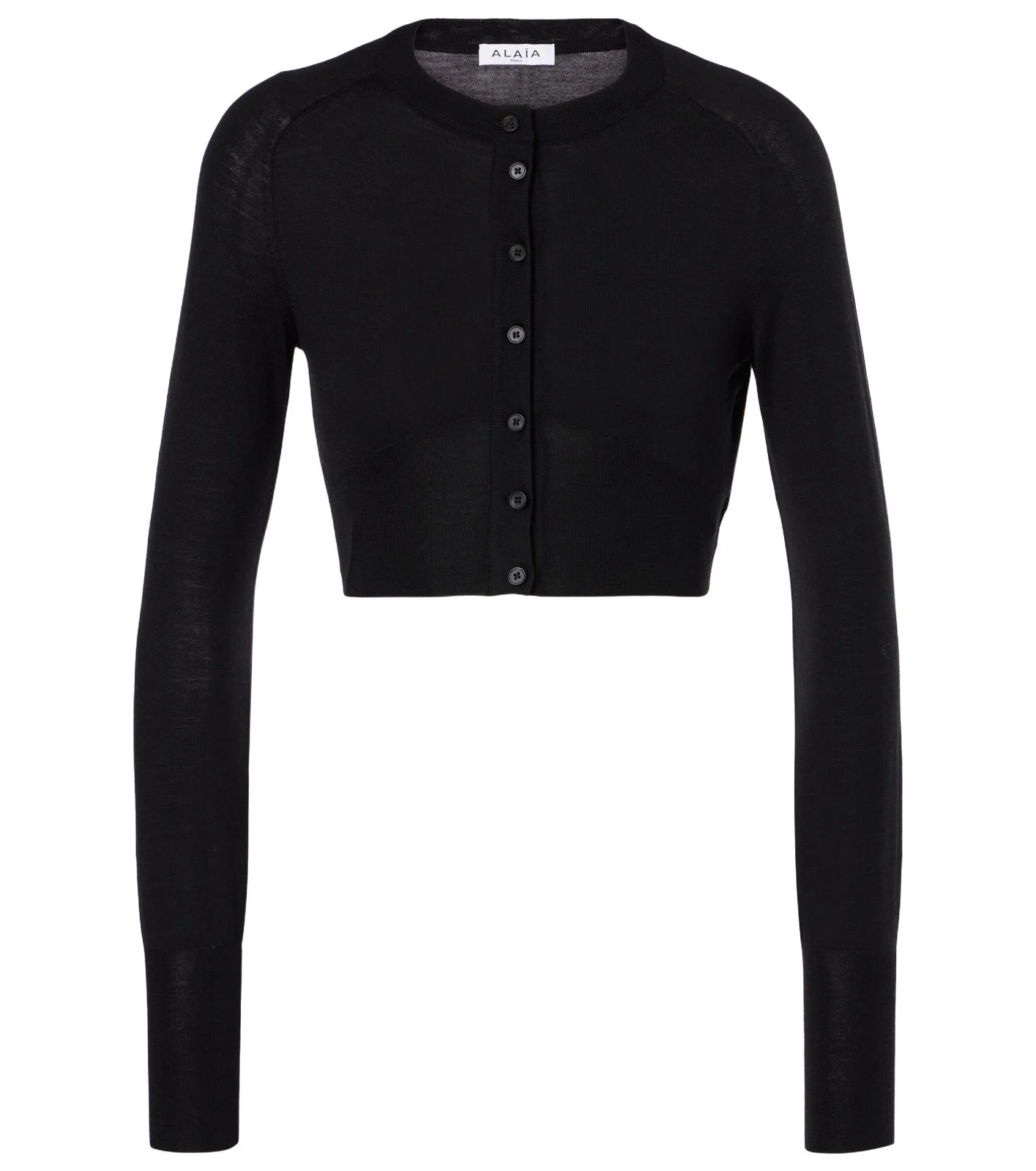 ALAÏA Cropped wool-blend cardigan