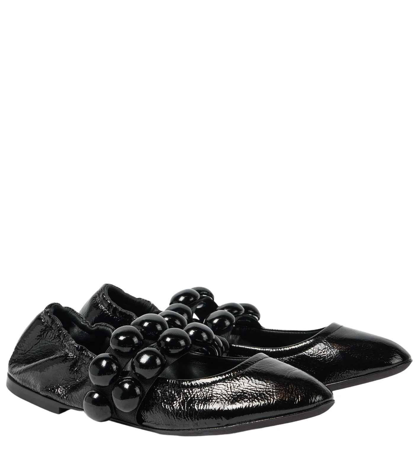ALAÏA Sphere patent leather Mary Jane flats