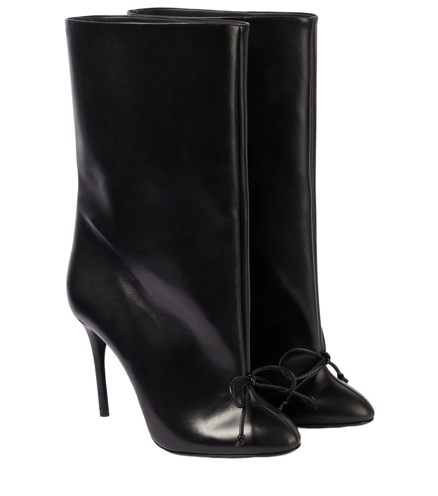 ALAÏA ALAÏA 90 bow-detail leather ankle boots