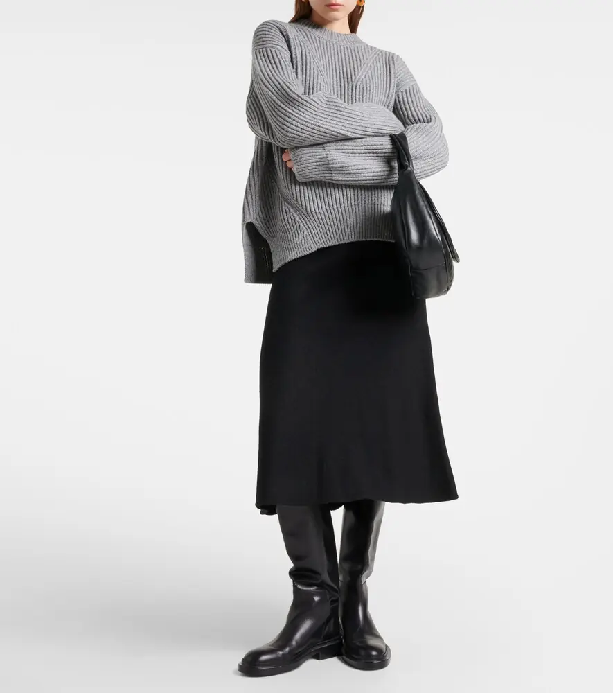 Jil Sander Wool midi skirt | Thumbnail 4 Jil Sander Wool midi skirt | Thumbnail 4
