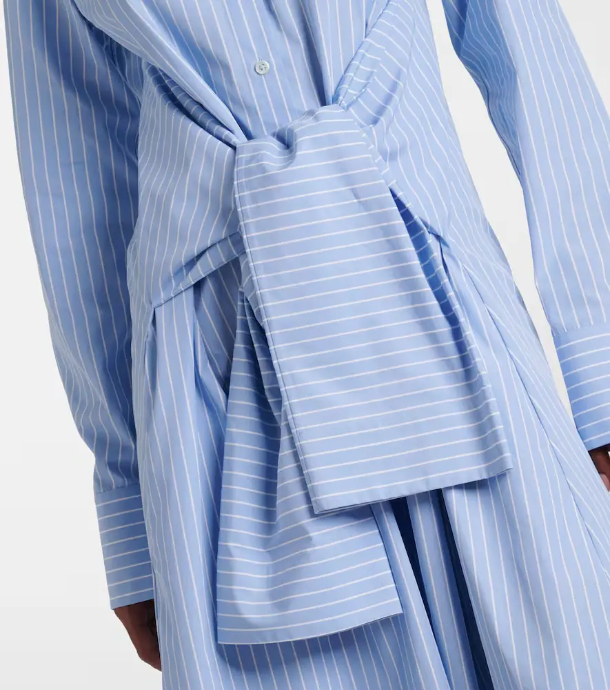 Jil Sander Pinstripe cotton shirt dress | Thumbnail 6