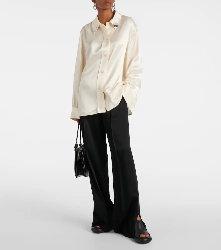 Jil Sander Satin wide-leg pants | Thumbnail 2 Jil Sander Satin wide-leg pants | Thumbnail 2