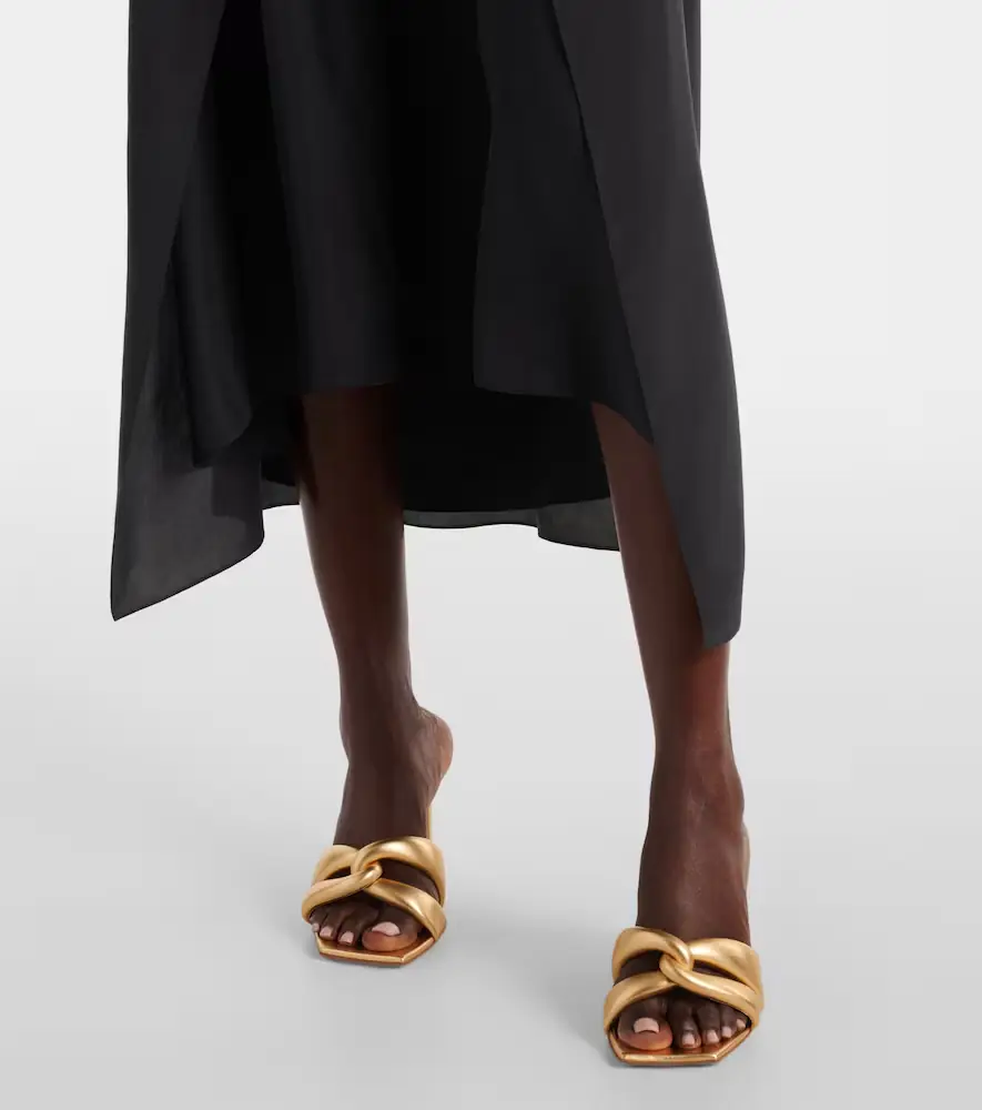 Gianvito Rossi Amour 85 metallic leather mules | Thumbnail 5