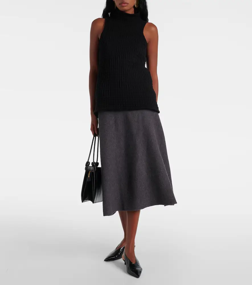 Jil Sander Wool midi skirt | Thumbnail 3