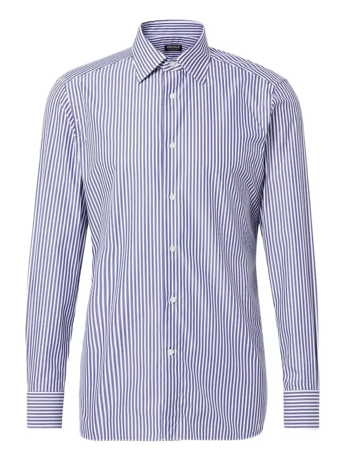 Zegna Striped cotton shirt