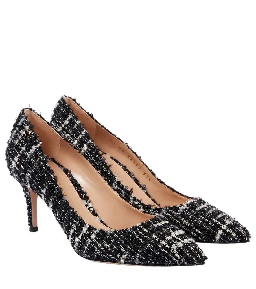 Gianvito Rossi 70 bouclé pumps