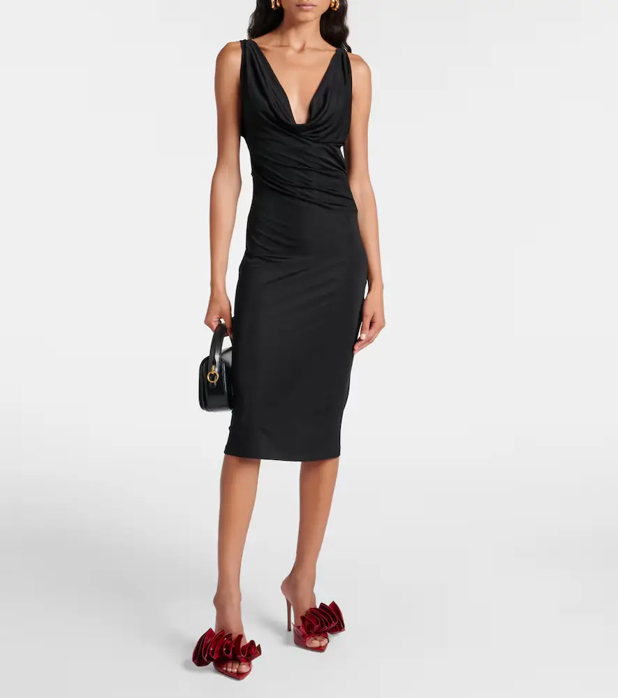 Gianvito Rossi Gabrielle 105 ruffled patent leather mules | Thumbnail 6