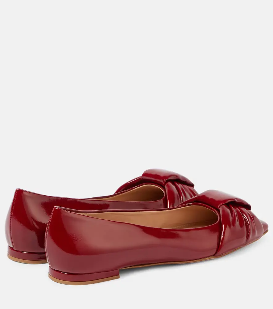 Gianvito Rossi Paradì patent leather ballet flats | Thumbnail 2