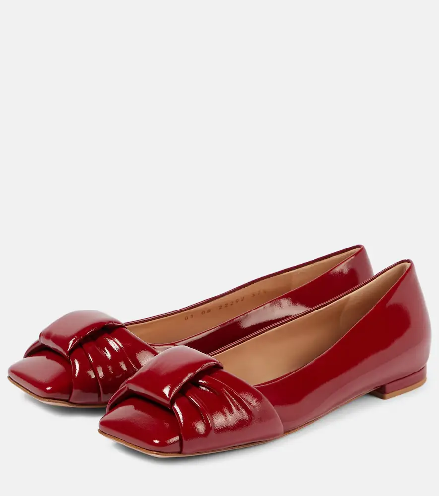 Gianvito Rossi Paradì patent leather ballet flats | Thumbnail 3