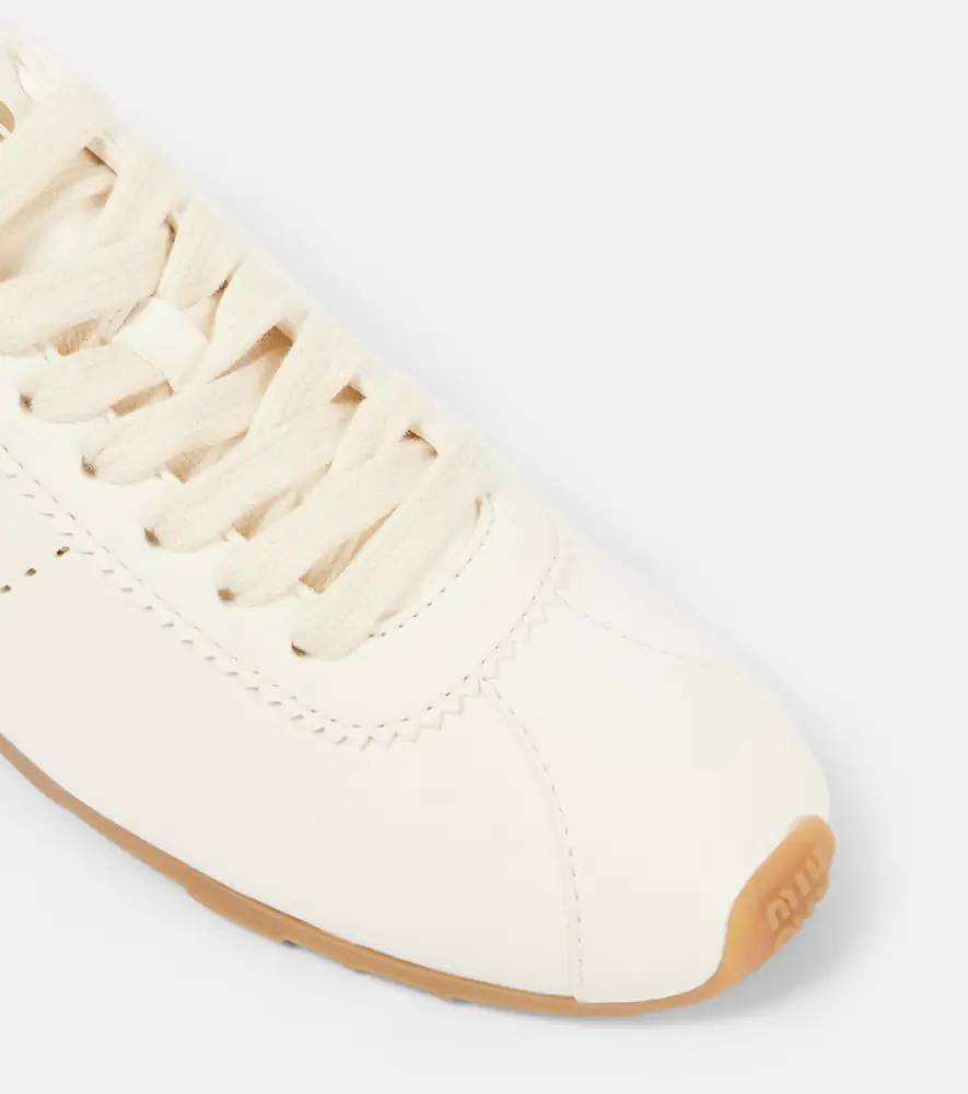 Miu Miu Leather sneakers | Thumbnail 4 Miu Miu Leather sneakers | Thumbnail 4