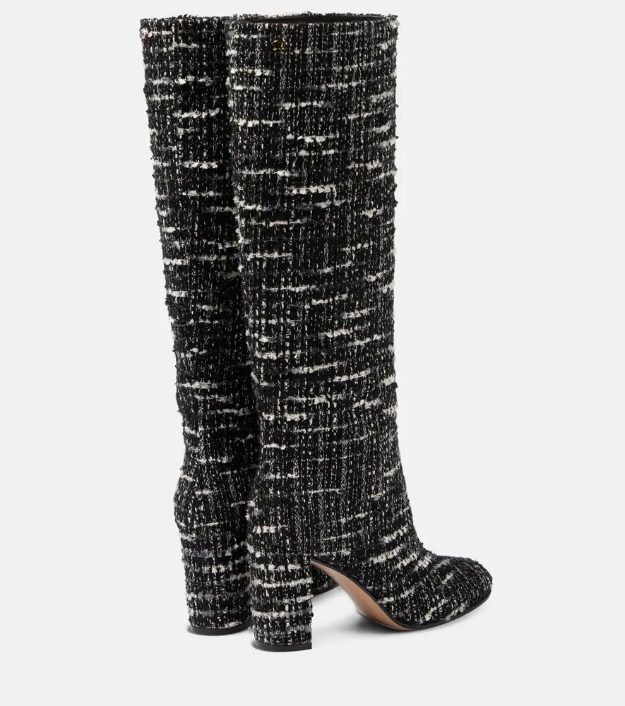 Gianvito Rossi Bouclé knee-high boots | Thumbnail 2 Gianvito Rossi Bouclé knee-high boots | Thumbnail 2