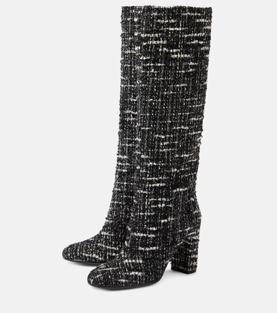 Gianvito Rossi Bouclé knee-high boots | Thumbnail 3 Gianvito Rossi Bouclé knee-high boots | Thumbnail 3