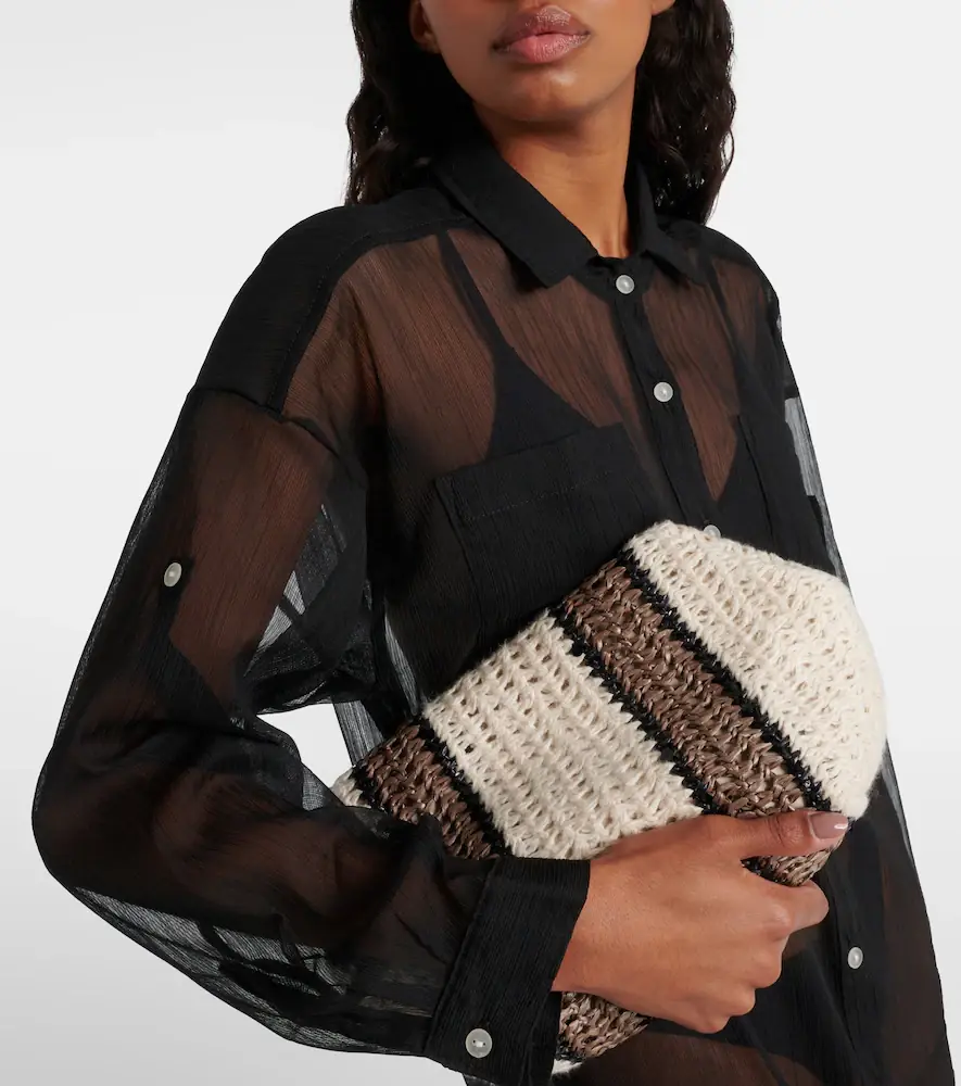JADE SWIM Mika mesh shirt dress | Thumbnail 3