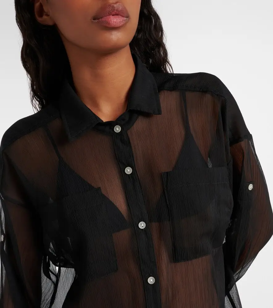 JADE SWIM Mika mesh shirt dress | Thumbnail 4