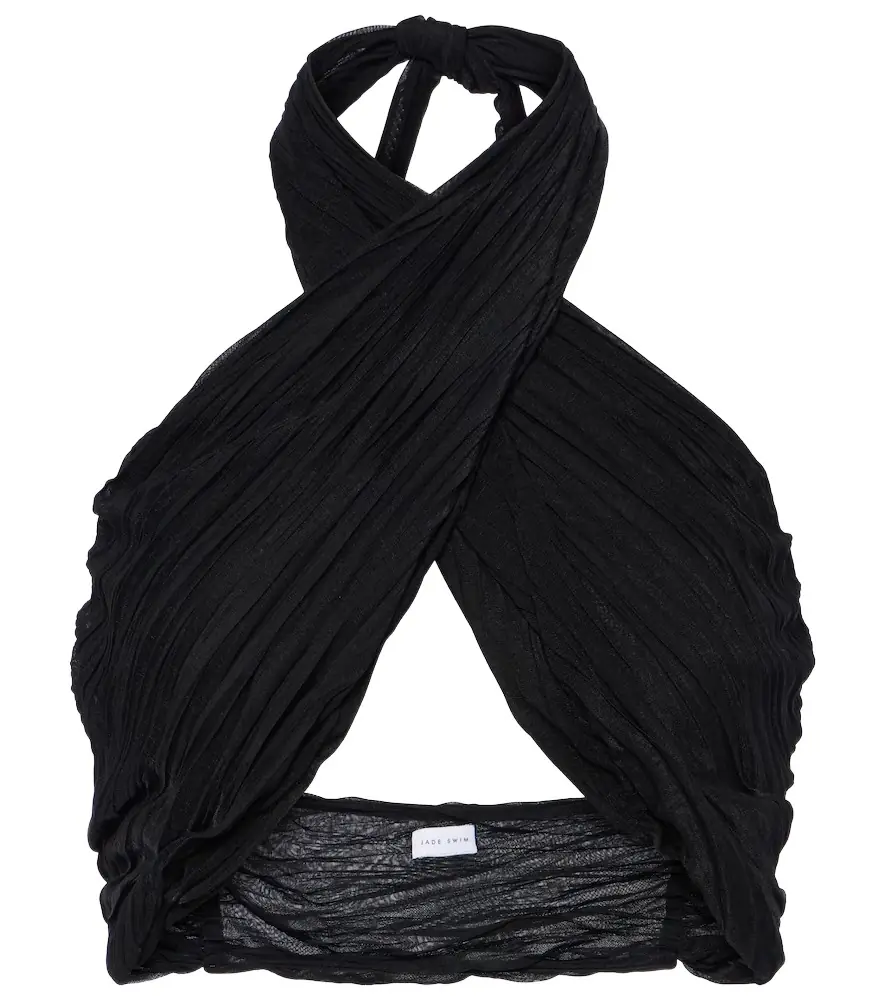 JADE SWIM Aylin halterneck wrap top