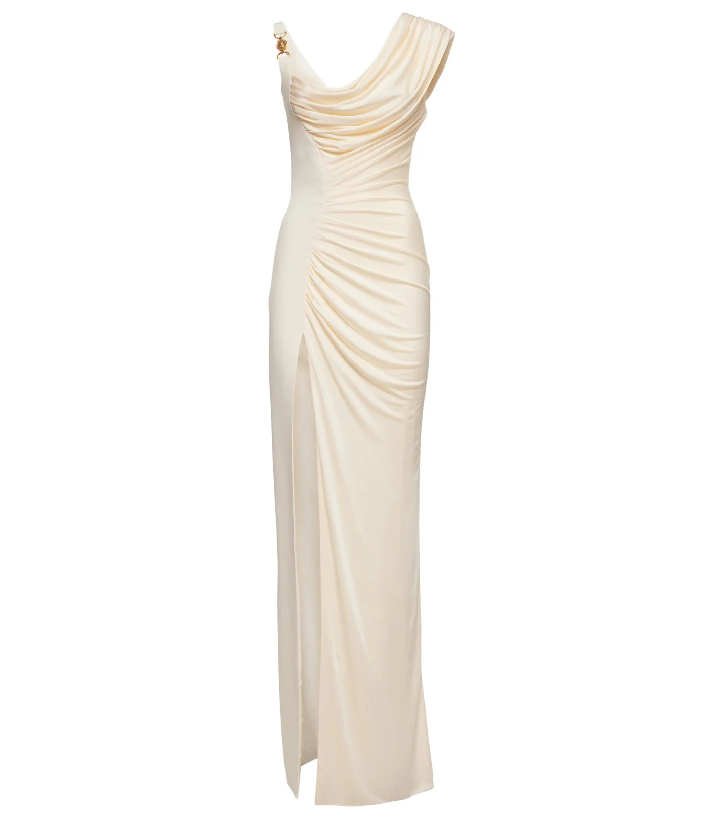 Medusa '95 draped crêpe gown