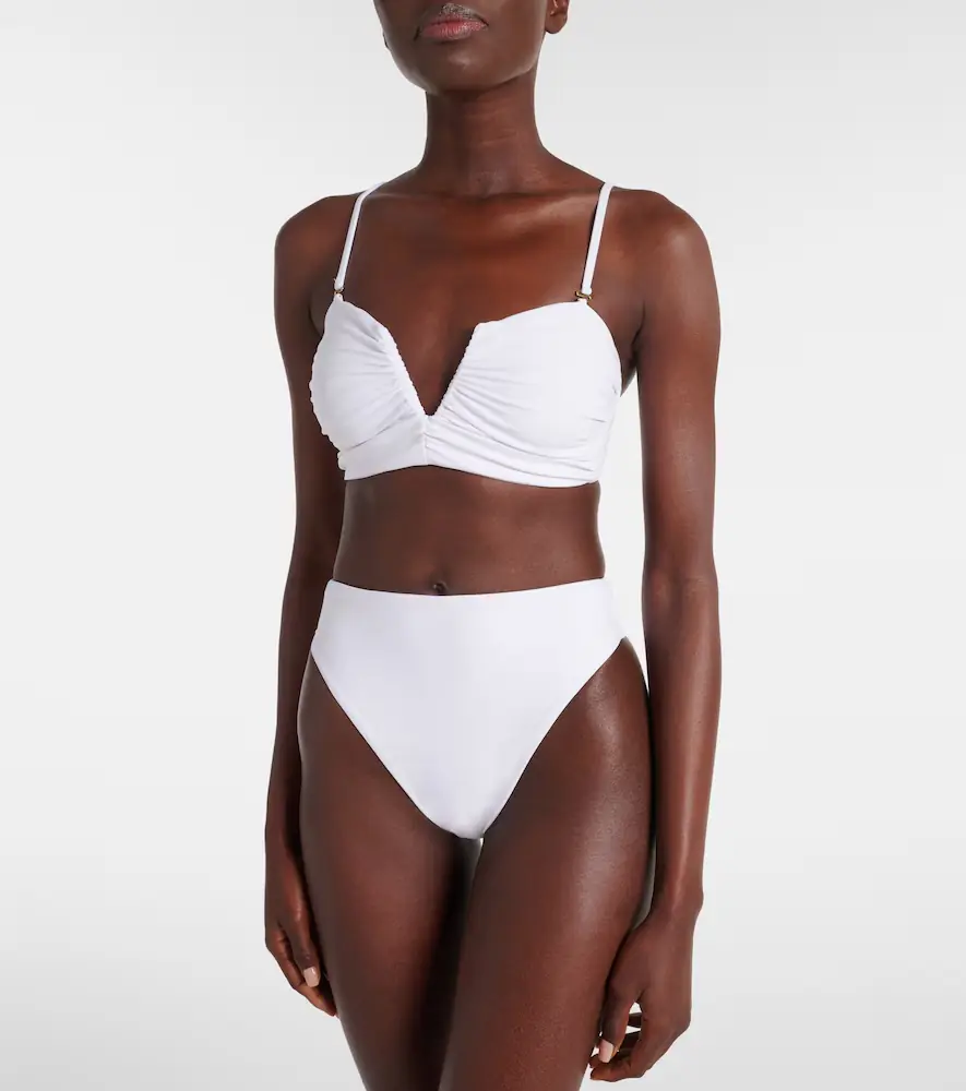 JADE SWIM Calla ruched bikini top | Thumbnail 3