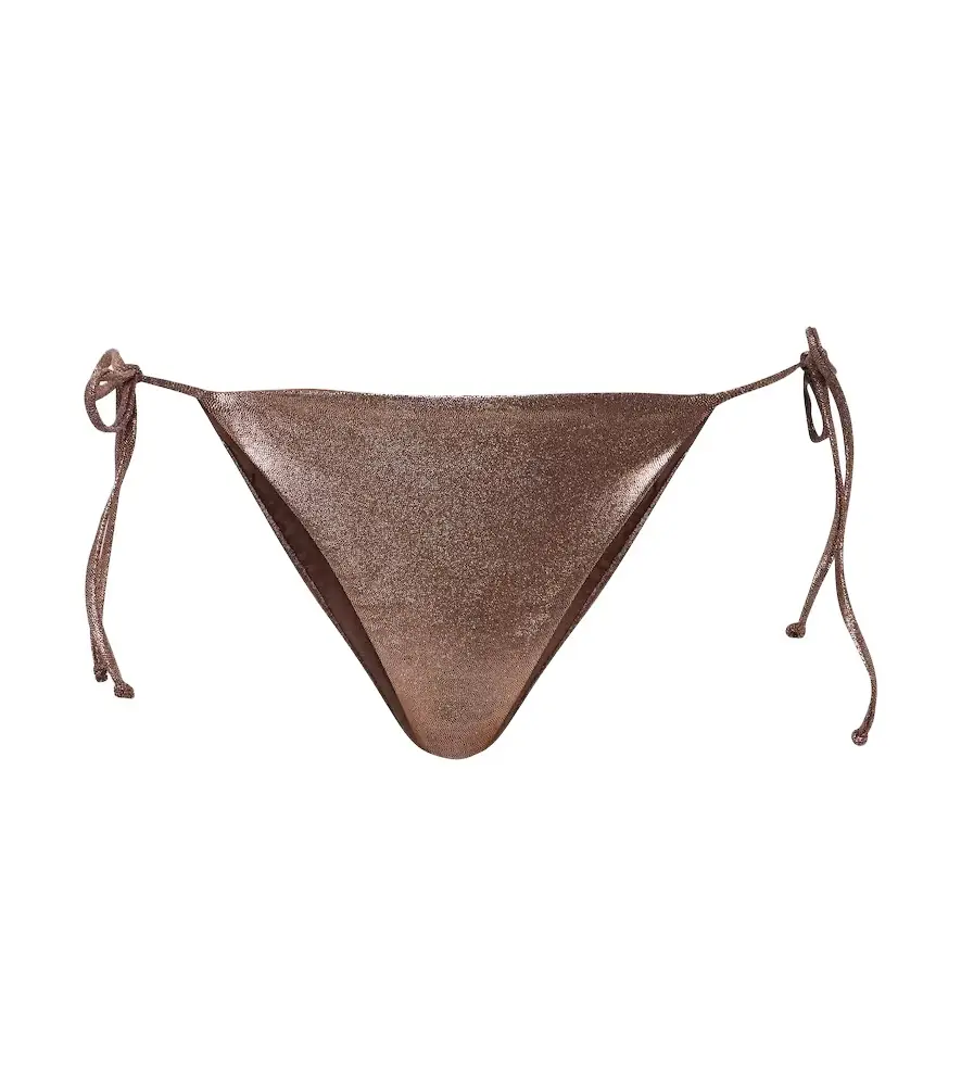 JADE SWIM Ties lamé bikini bottoms | Image 1 JADE SWIM Ties lamé bikini bottoms | Image 1