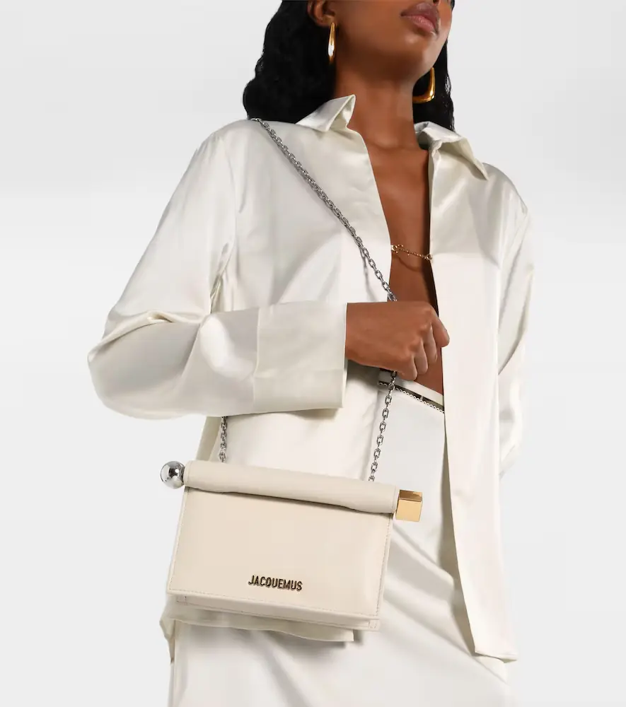 Jacquemus La Petite Pochette Rond Carré leather clutch | Thumbnail 5