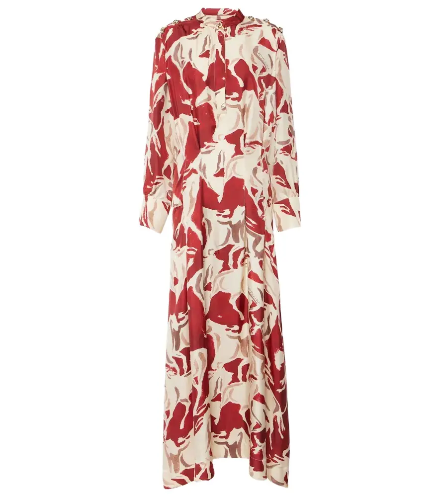 Altuzarra Felicia printed silk maxi dress