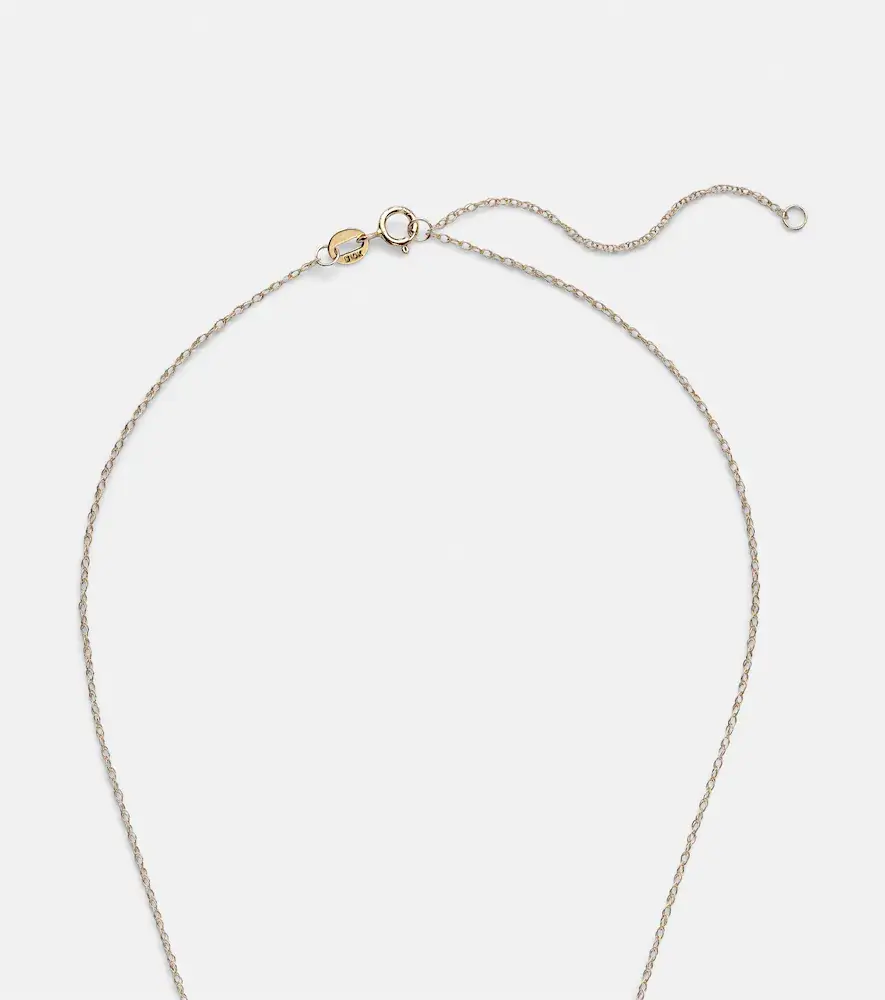 Stone and Strand Luckiest Clover 10kt gold necklace with sapphires | Thumbnail 5