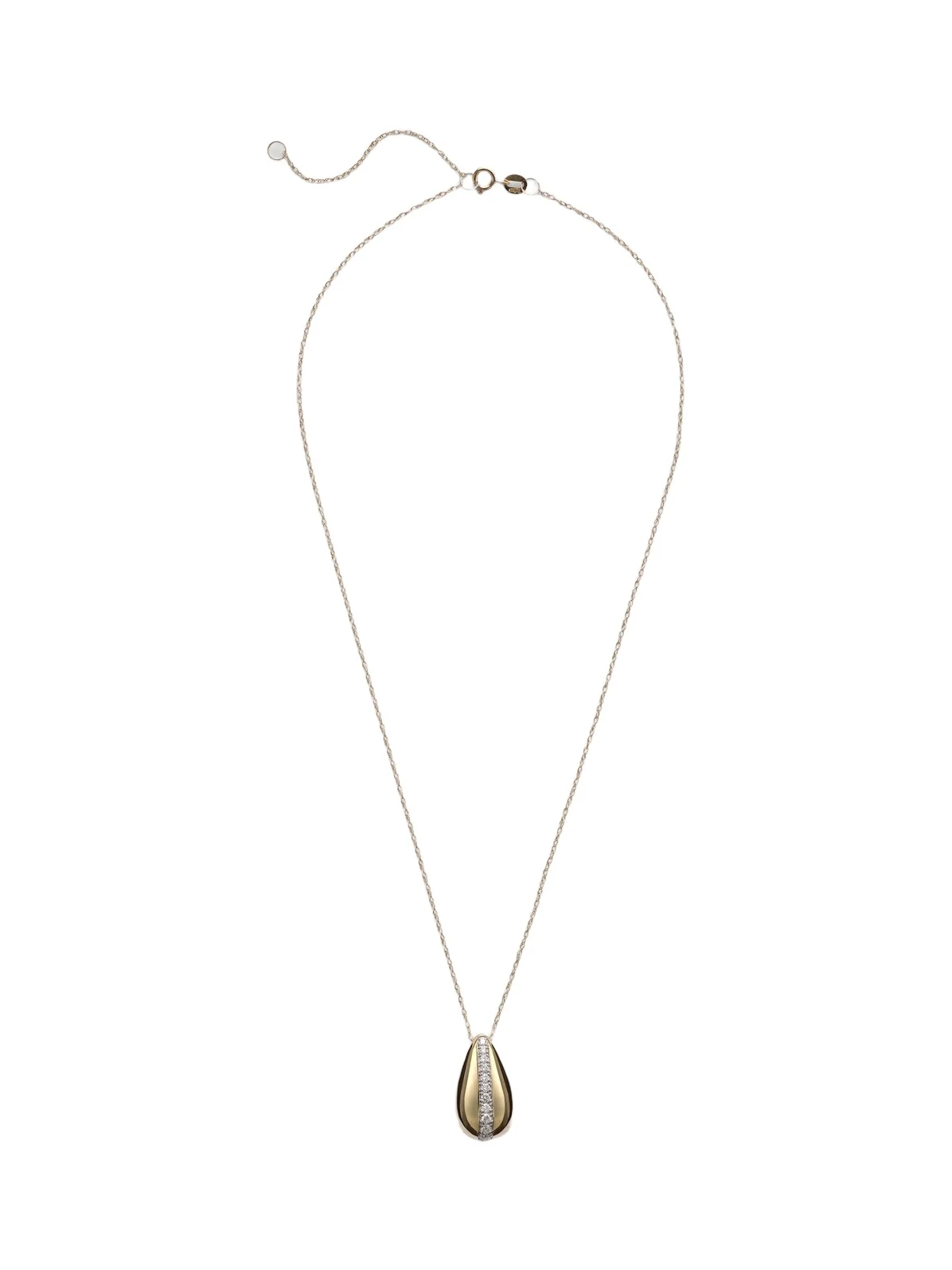 Pistachio 14kt gold necklace with diamonds Pistachio 14kt gold necklace with diamonds