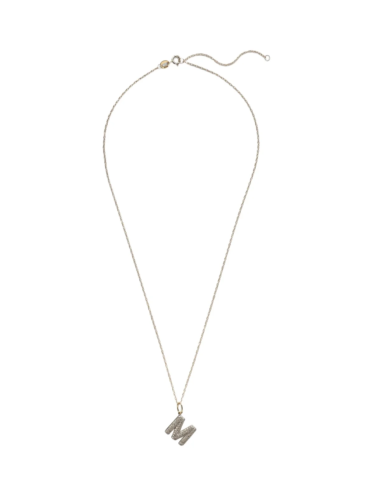 Initial 10kt gold necklace with diamonds Initial 10kt gold necklace with diamonds