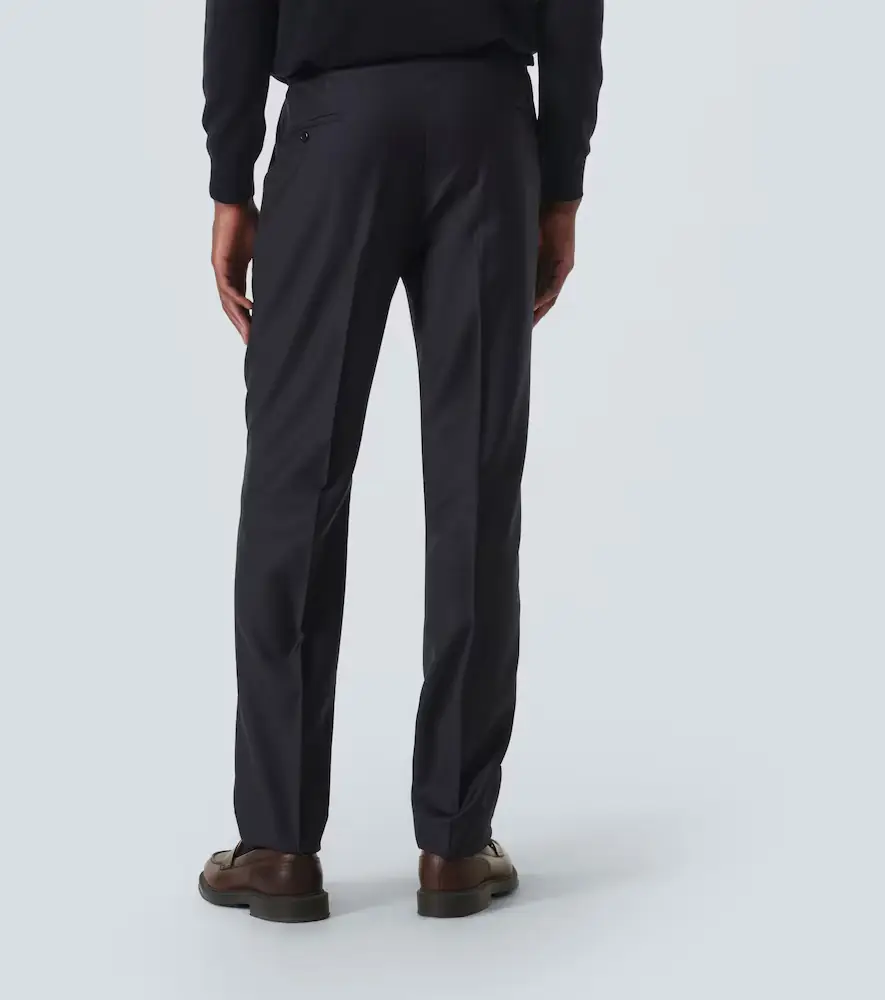 Rubinacci Manny virgin wool straight pants | Thumbnail 3 Rubinacci Manny virgin wool straight pants | Thumbnail 3