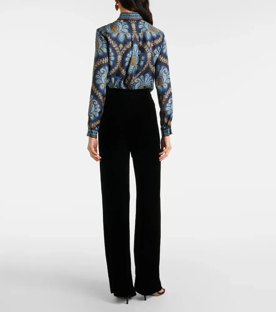 Etro Velvet straight pants | Thumbnail 2 Etro Velvet straight pants | Thumbnail 2