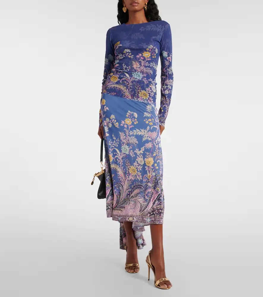 Etro Printed asymmetric maxi skirt | Thumbnail 2 Etro Printed asymmetric maxi skirt | Thumbnail 2