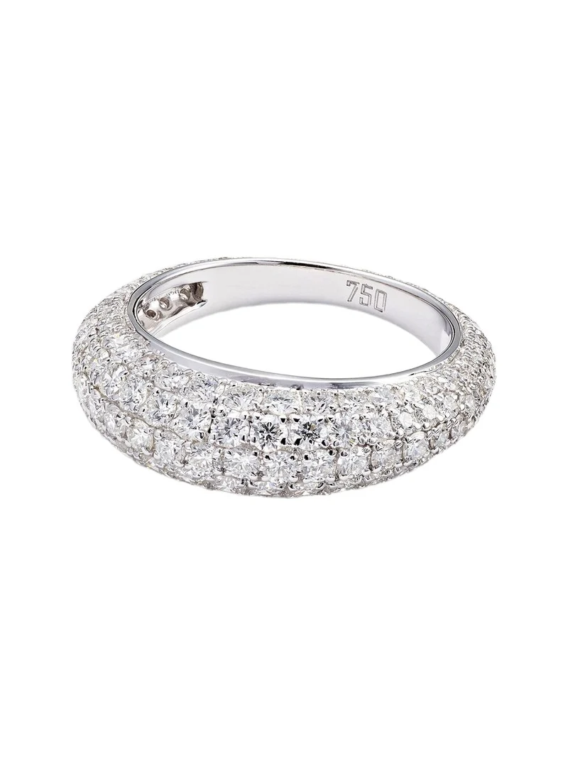 Diamond Disco 18kt white gold ring with diamonds