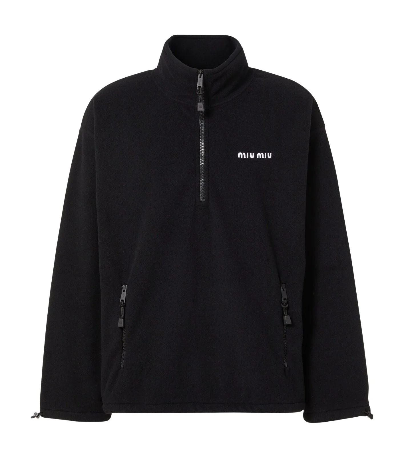 Miu Miu Fleece half-zip sweater